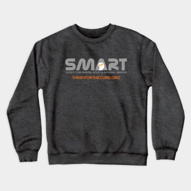 SMART Society for Mental Acuity & Rational Thinking Logo Crewneck Sweatshirt by SMART Swag